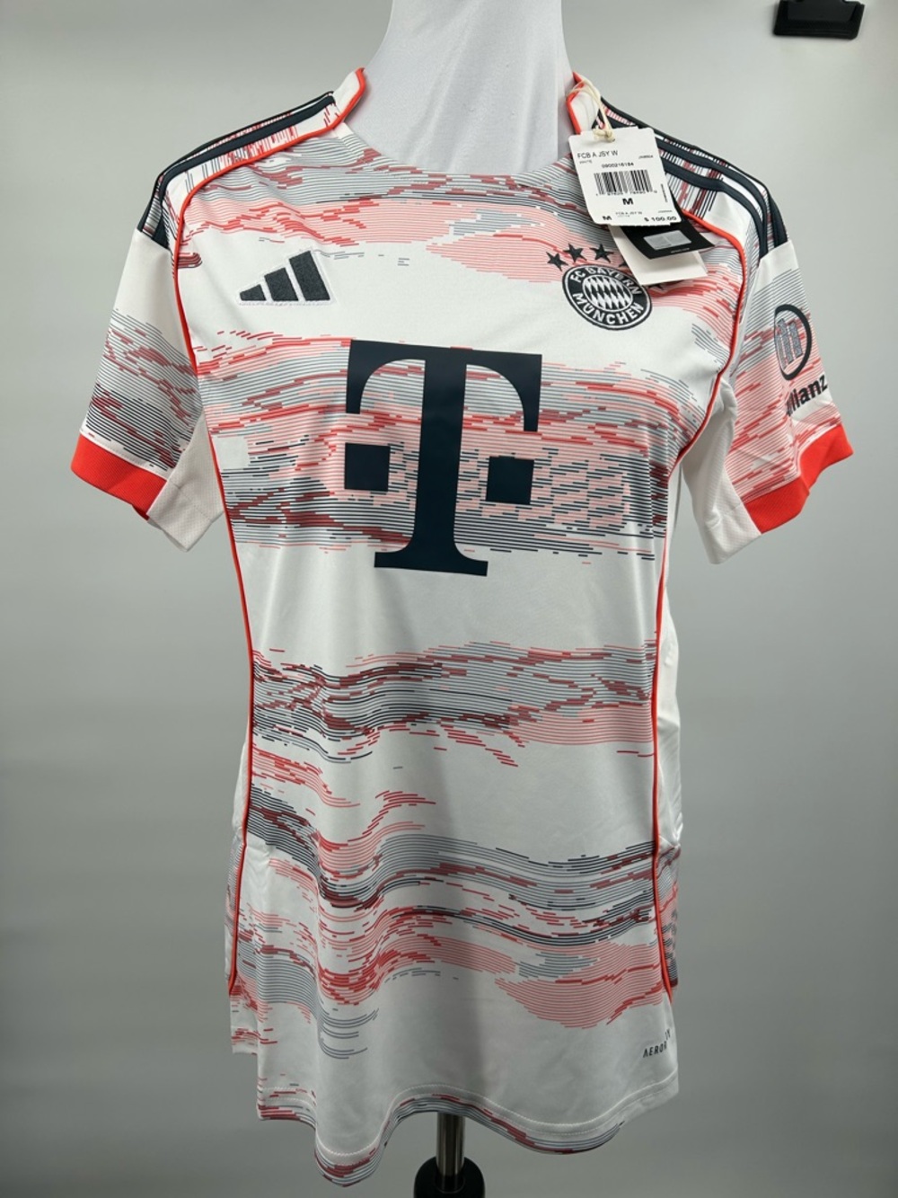 NWT 2025/26 Adidas Bayern Munich Women's Away Soccer Jersey White